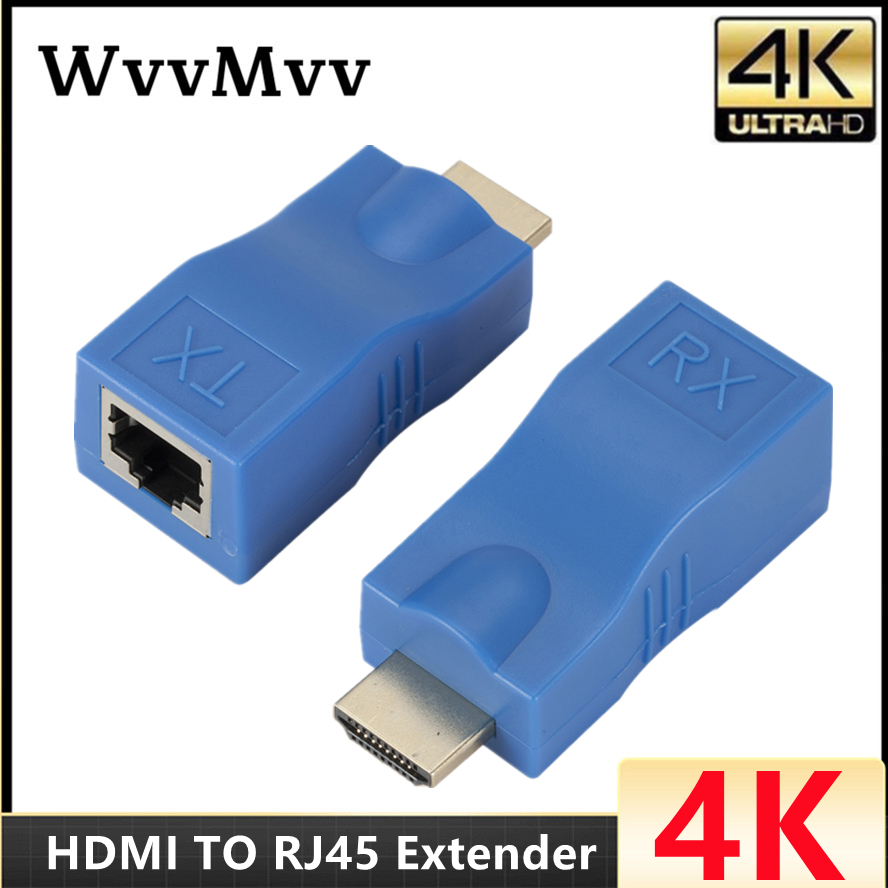 WVVMVV 4K HDMI ȣȯ ͽٴ Ȯ CAT5e / 6 UTP LAN ̴ ̺  ִ 30m RJ45 Ʈ LAN Ʈũ